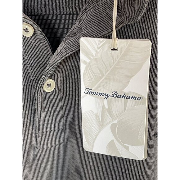 NWT‎ Tommy Bahama Mens XXL IslandZone Polo Shirt Gray Modal Blend - Picture 6 of 15